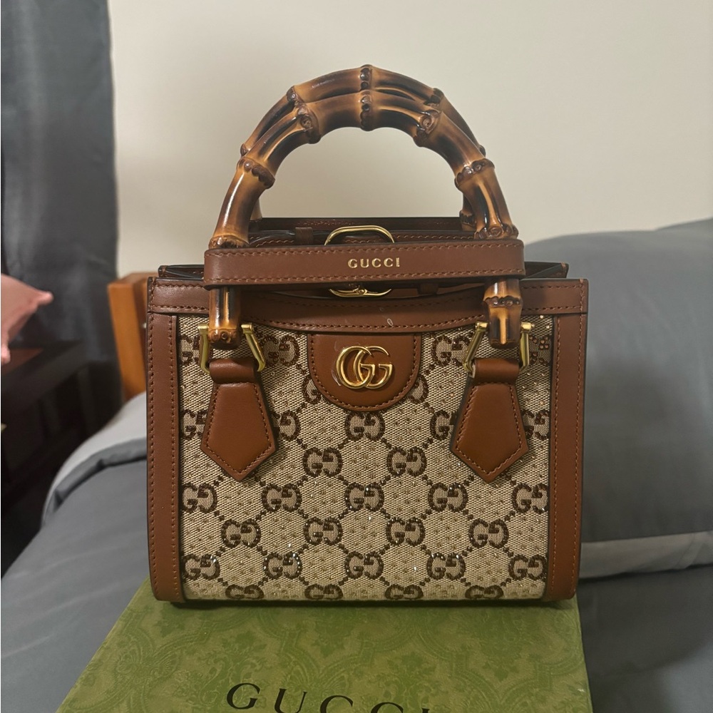 Gucci Dianna rhinestone bag